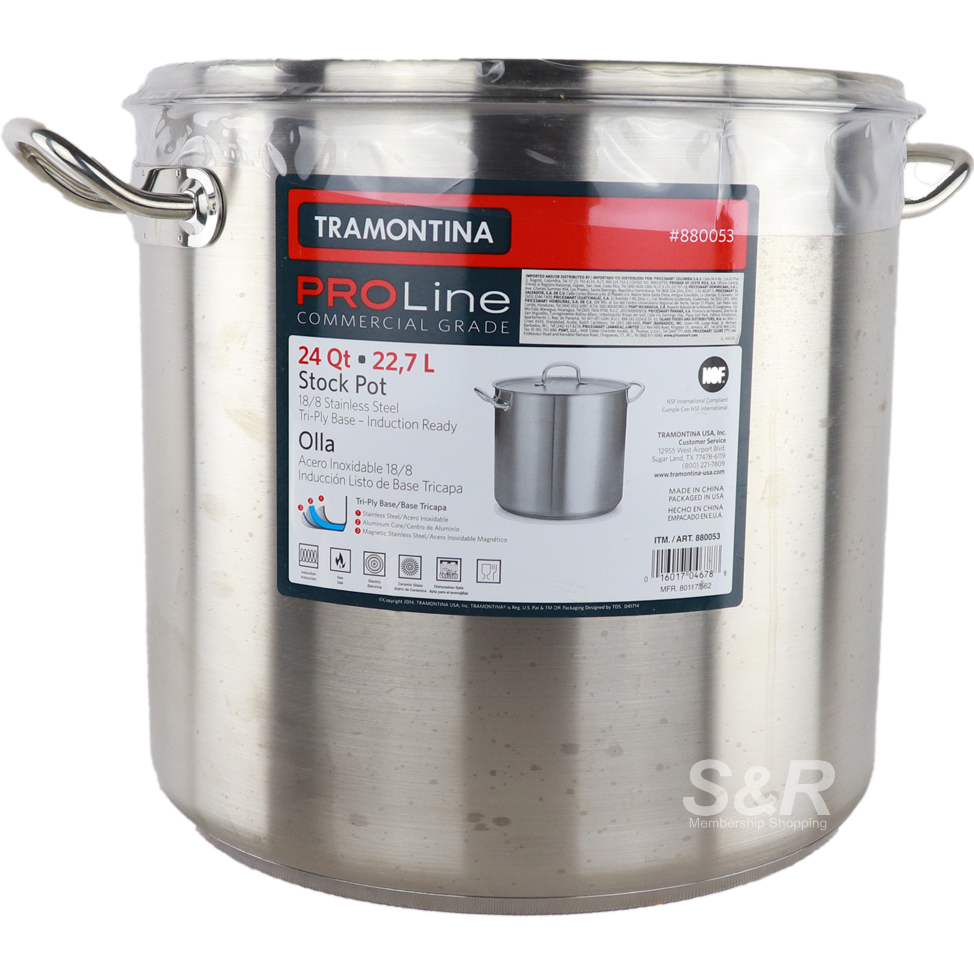 Tramontina ProLine Covered Stock Pot 22.7L